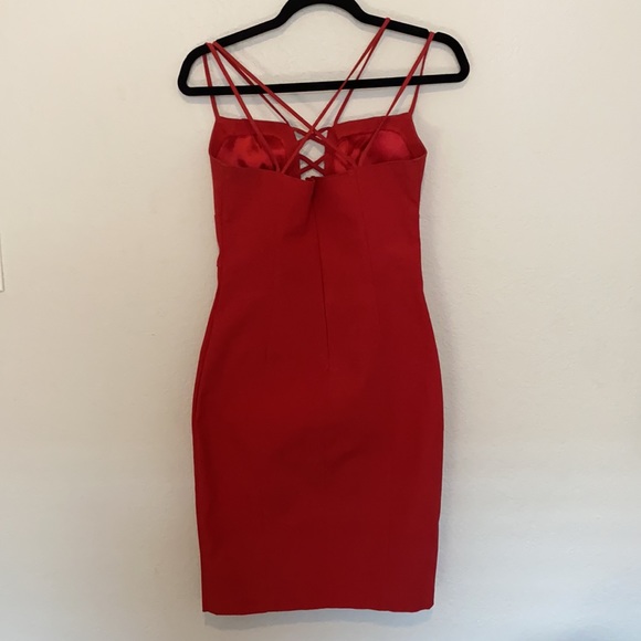 Red Midi Dress - Picture 2 of 3